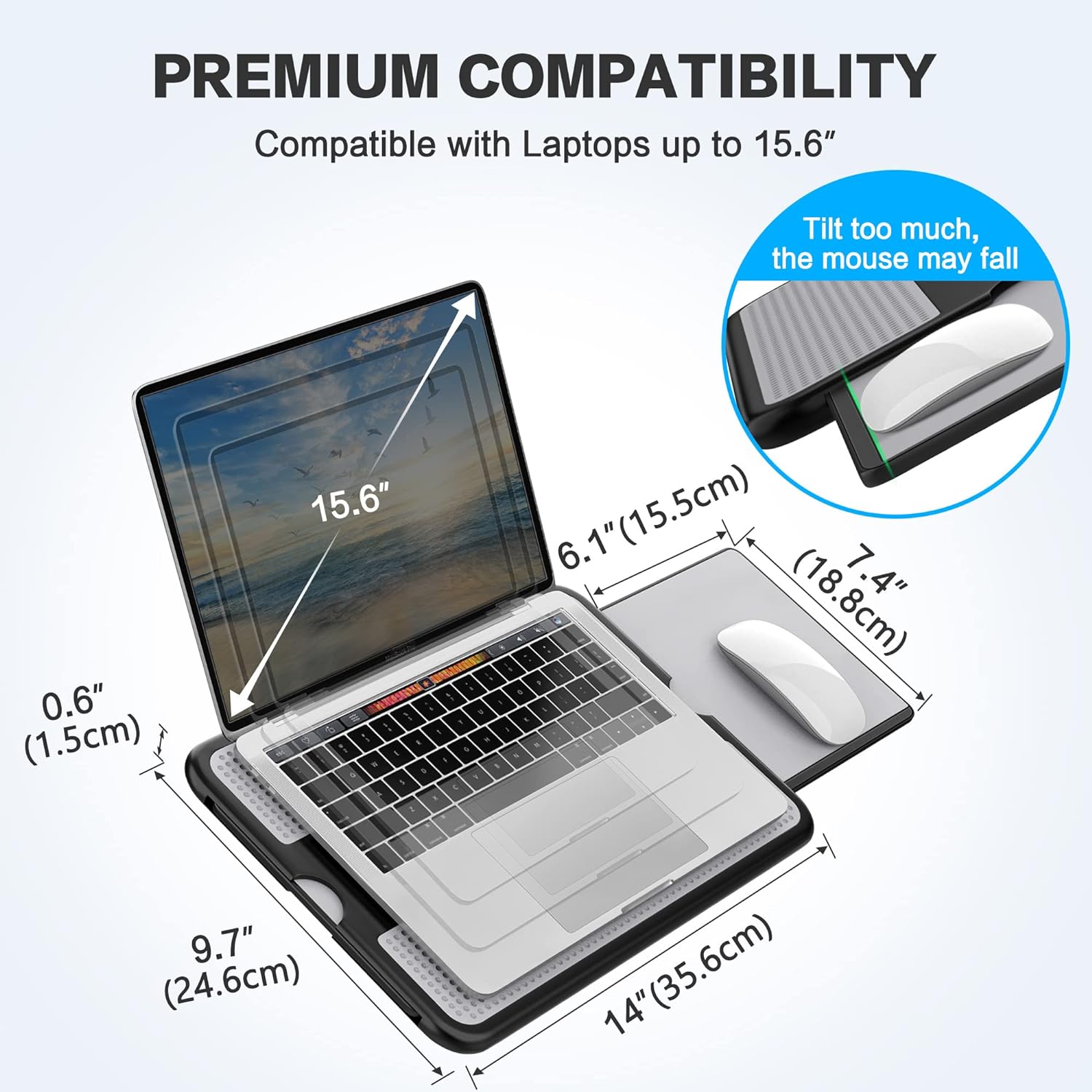 Product Comparison: Office Briefcase vs Portable Laptop Desk vs Mouse Pad vs Desk Lamp vs Selfie Stick