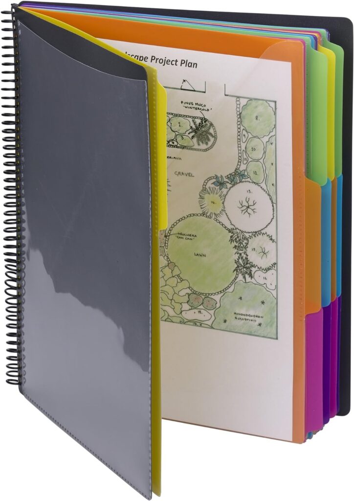 Smead Project Organizer, 24 Pockets, Grey with Assorted Bright Tabs, Tear Resistant Poly Material, 1/3-Cut Tabs, Letter Size (89206) Smead Project Organizer, 24 Pockets, Grey with Assorted Bright Tabs, Tear Resistant Poly Material, 1/3-Cut Tabs, Letter Size (89206)